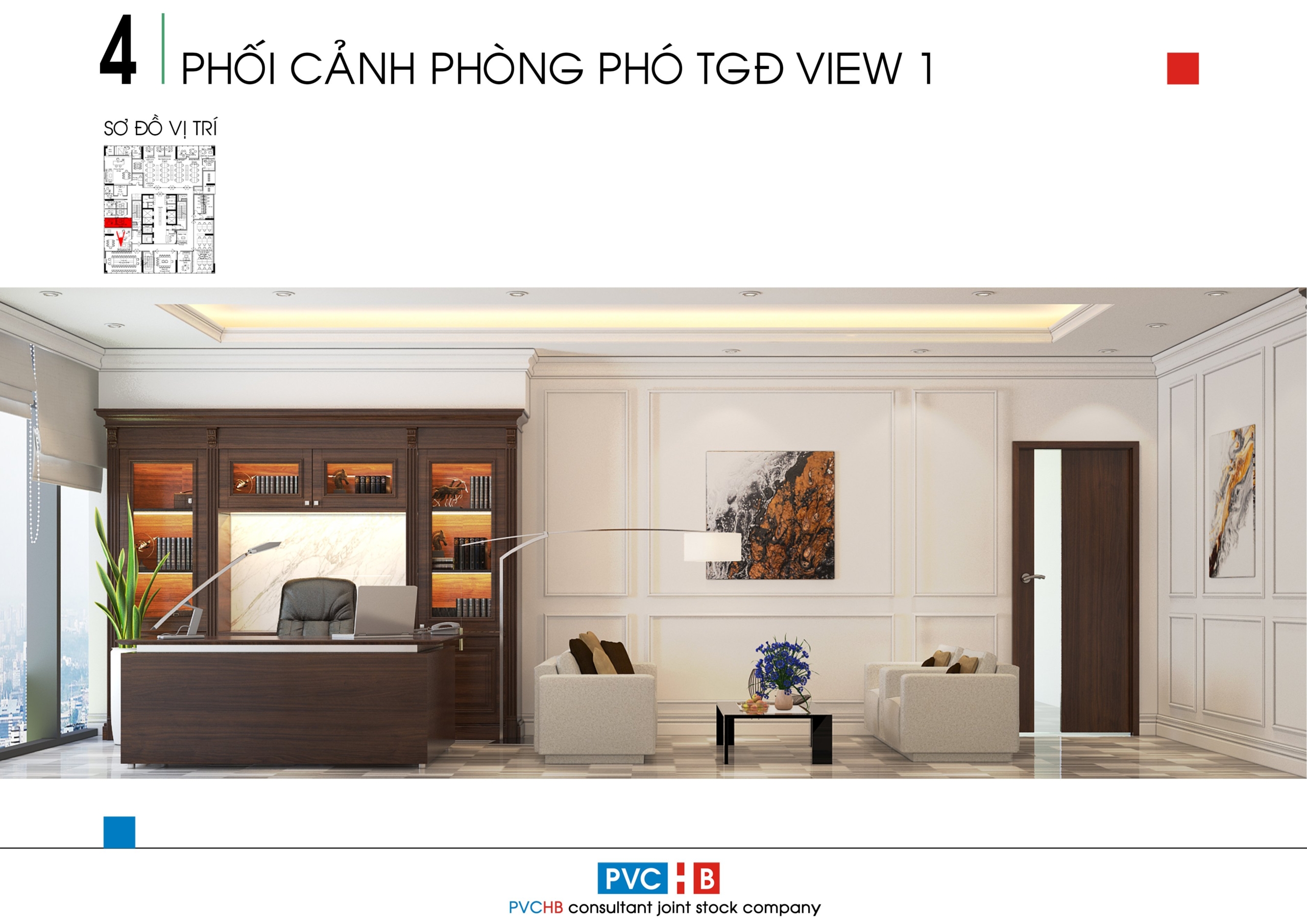 Thiết Kế Thi Công Phòng Phó Tổng Giám Đốc