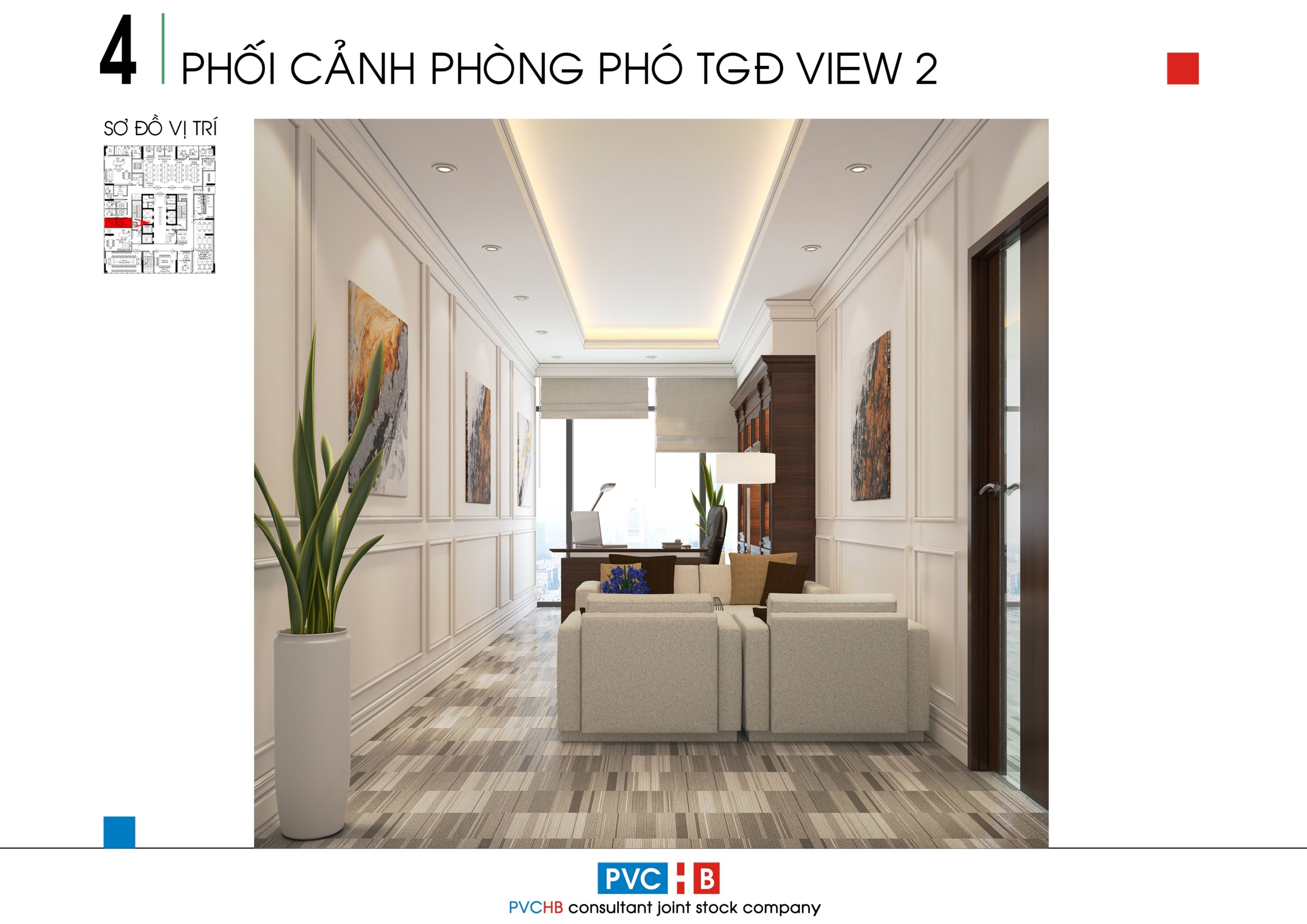 Thiết Kế Thi Công Phòng Phó Tổng Giám Đốc 