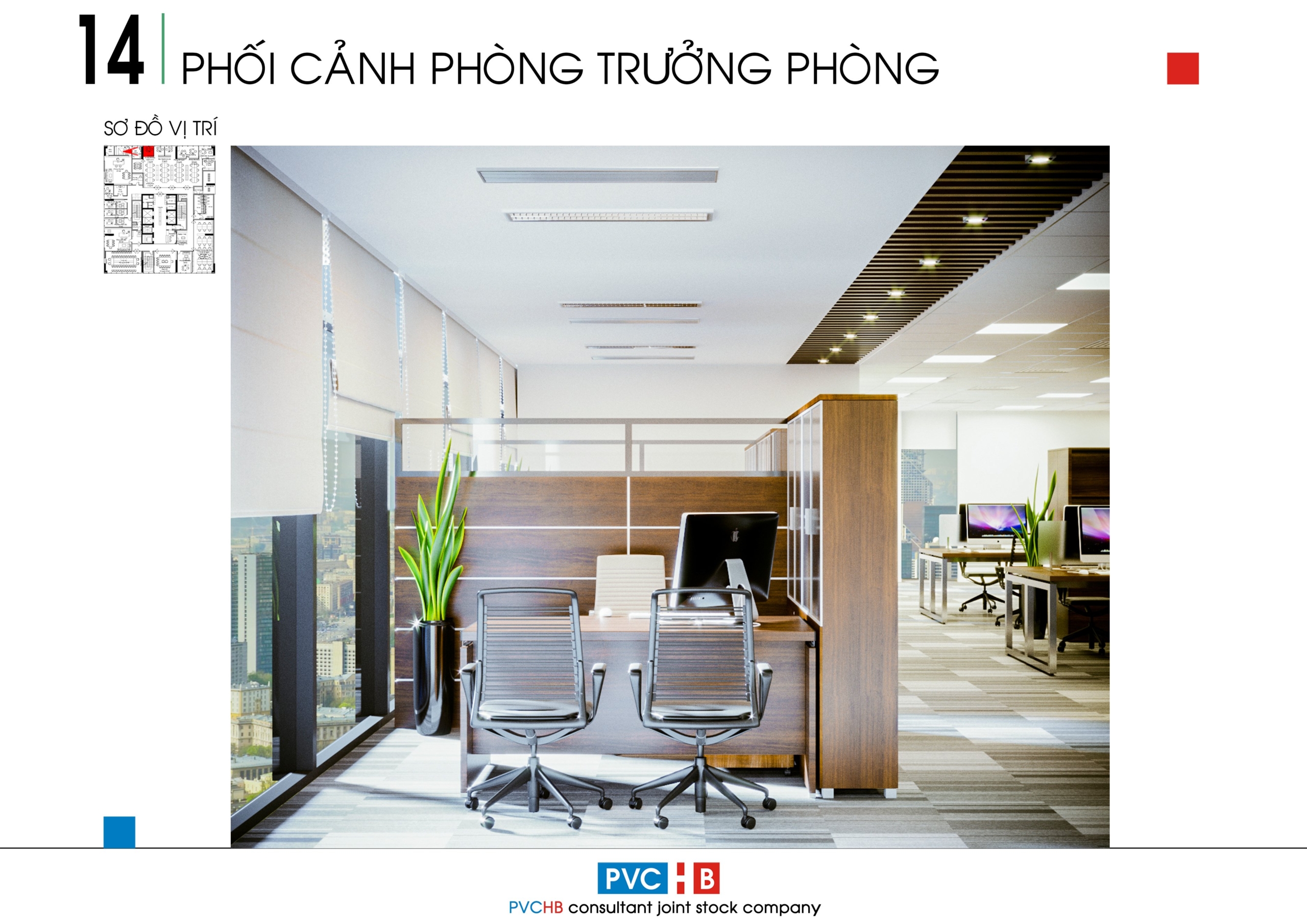 Thiết Kế Thi Công Phòng Trưởng Phòng